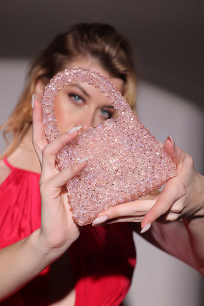 PINK CRYSTAL BAG