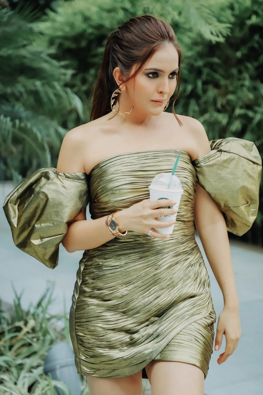 DRIP IN GOLD DRESS